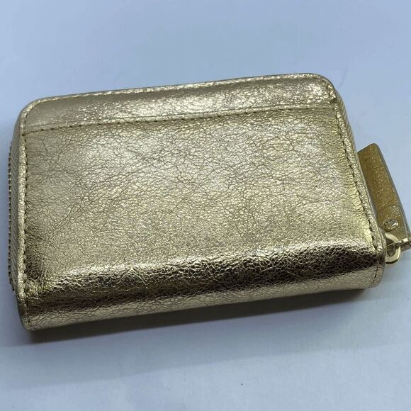 Kate Spade Golden Leather Zip Around Mini Wallet / Card Case - Picture 8 of 9